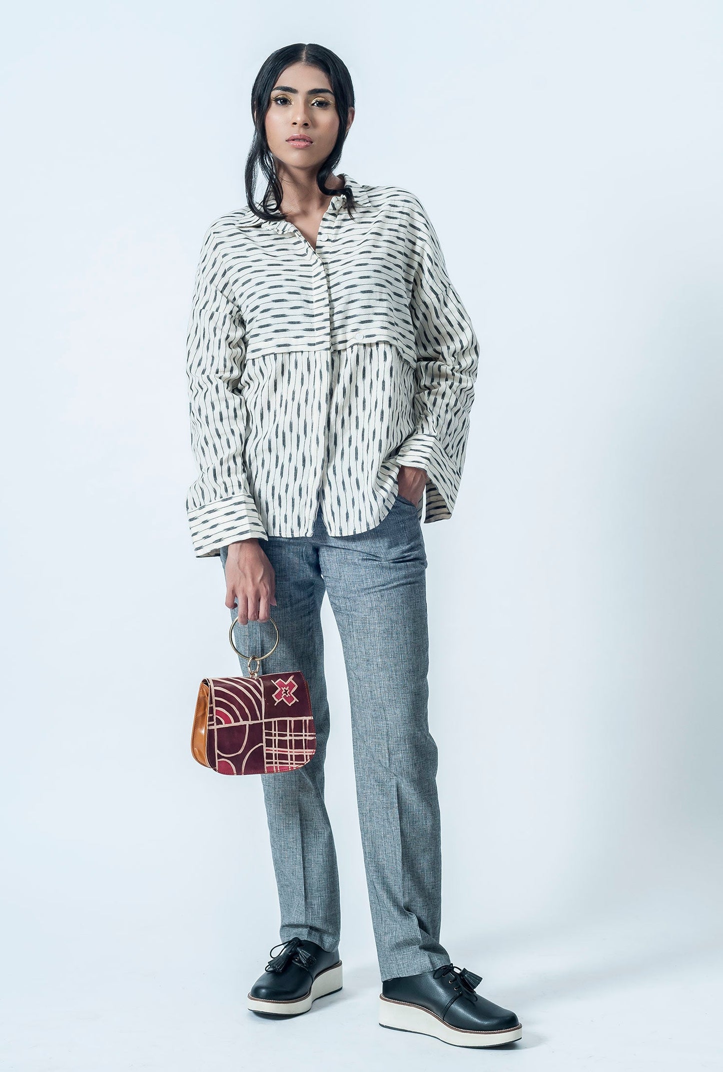 Ikat Keyhole Shirt | Rescue