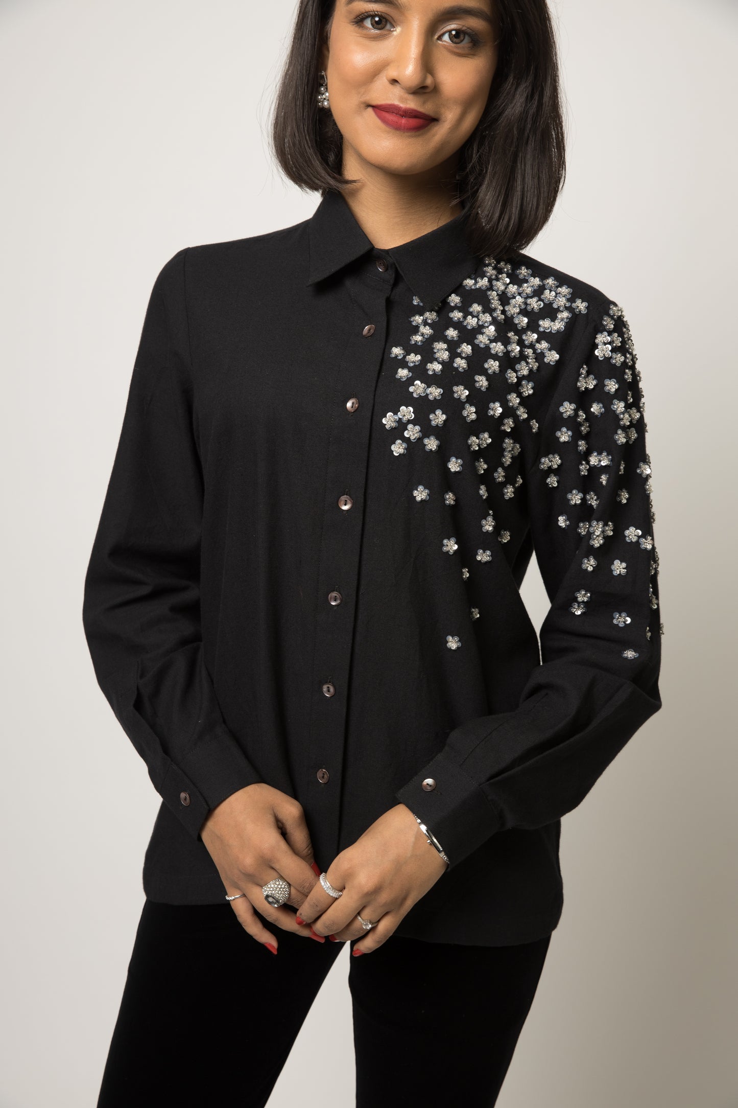 Floral Sparkle Shirt