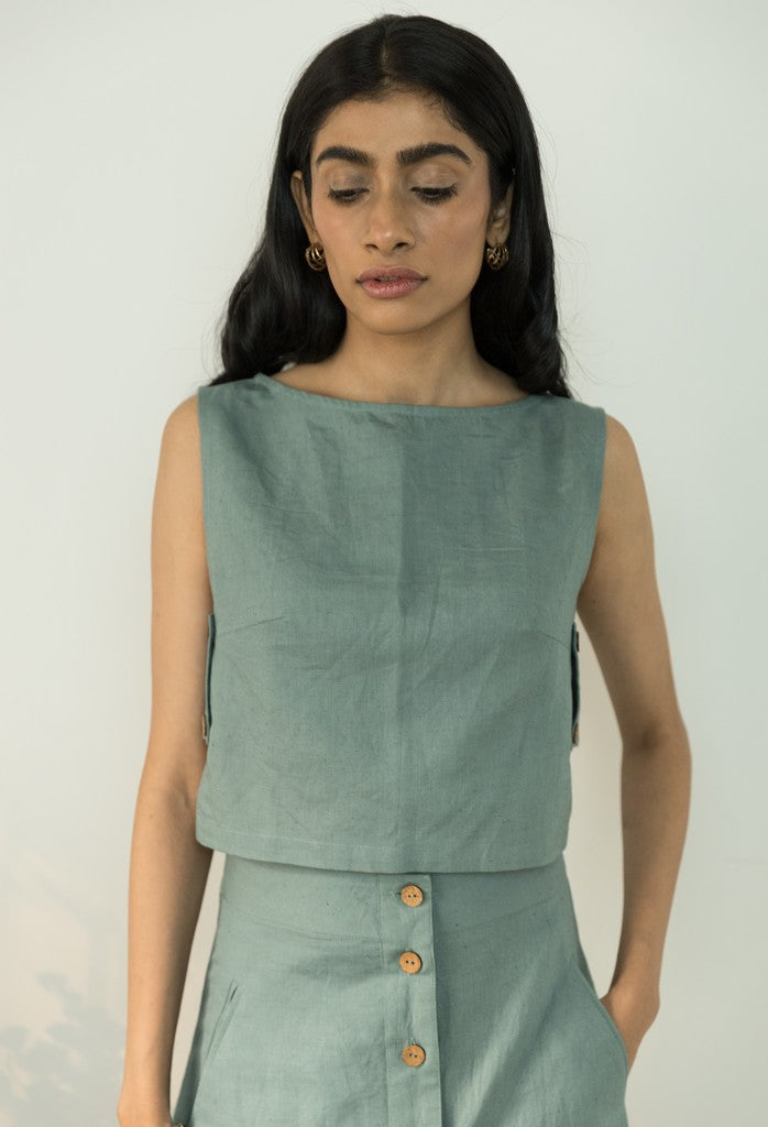 Boat Neck Crop Top | Rescue