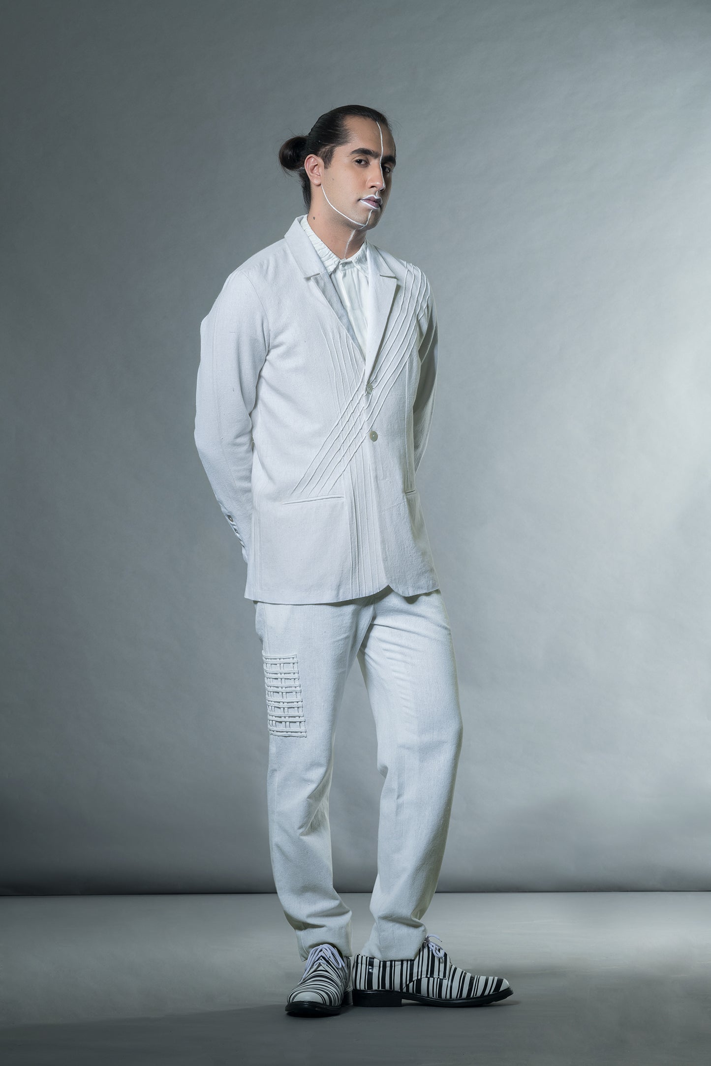 Jacket With Pin Tucks
