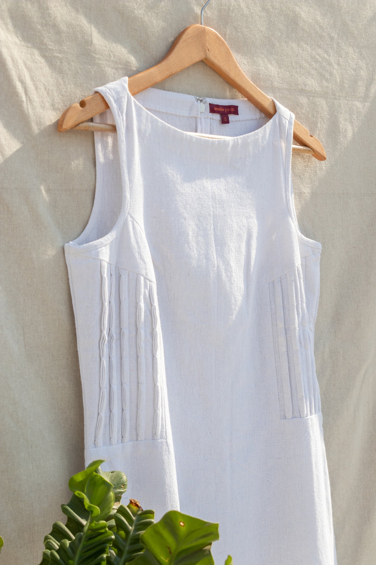 Shift Dress With Bubble Tucks