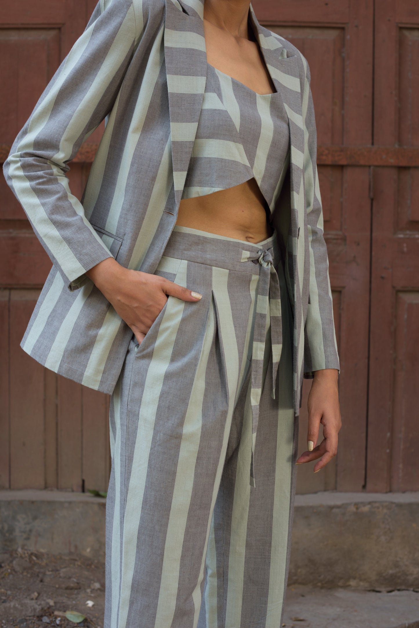 Inverted Pleat Pants