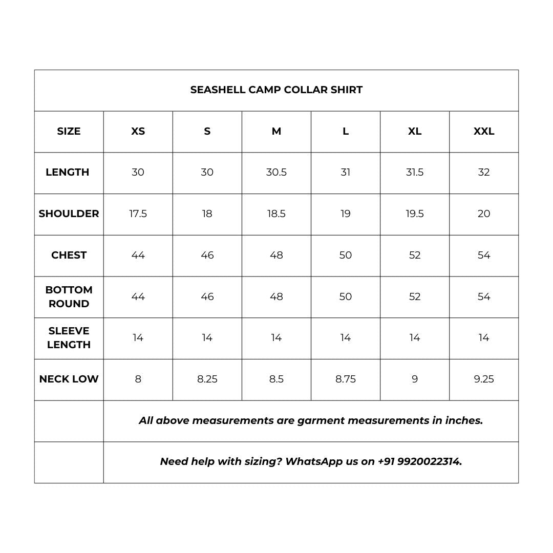 Seashell Camp Collar Shirt