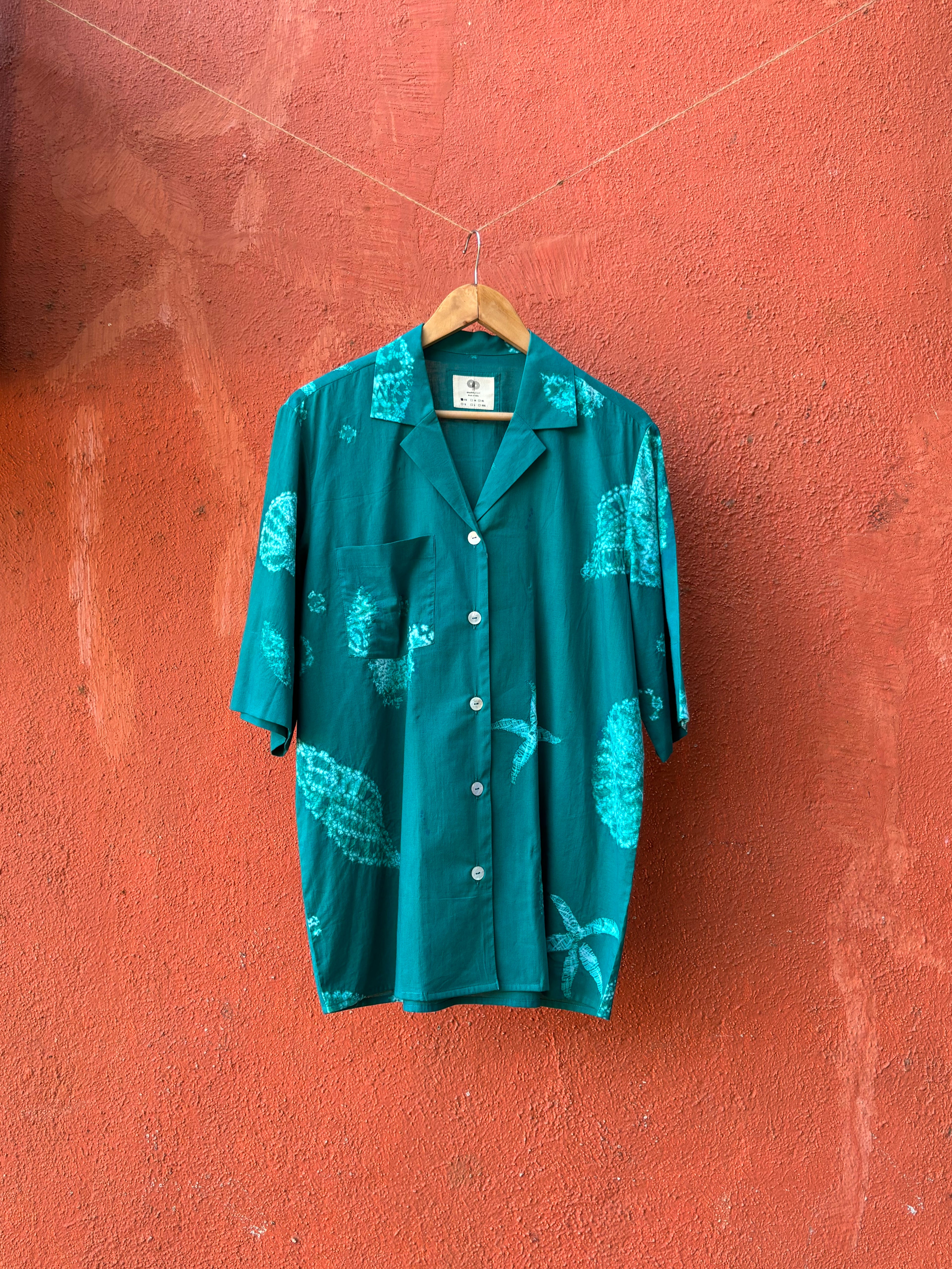 Seashell Camp Collar Shirt