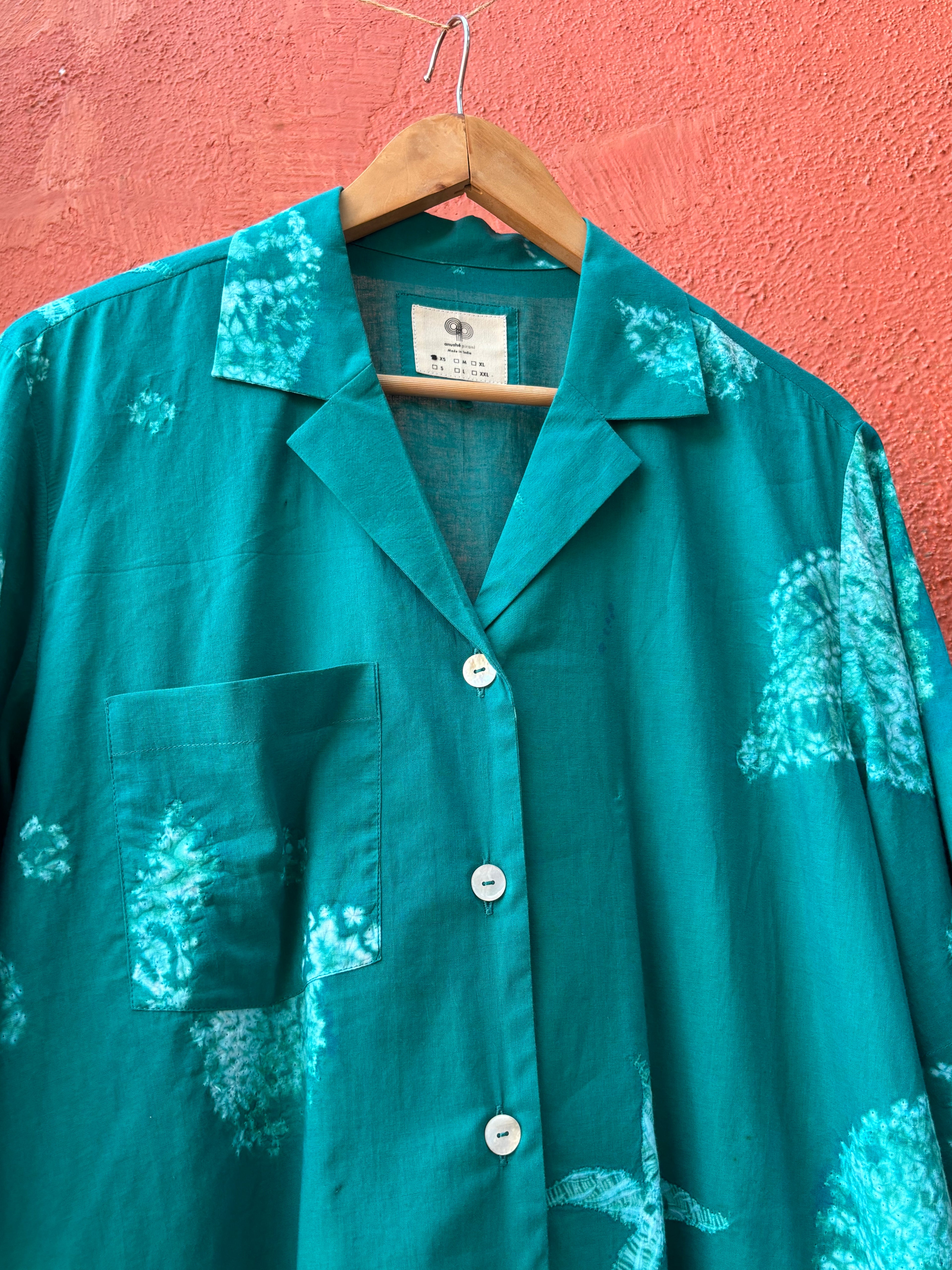 Seashell Camp Collar Shirt