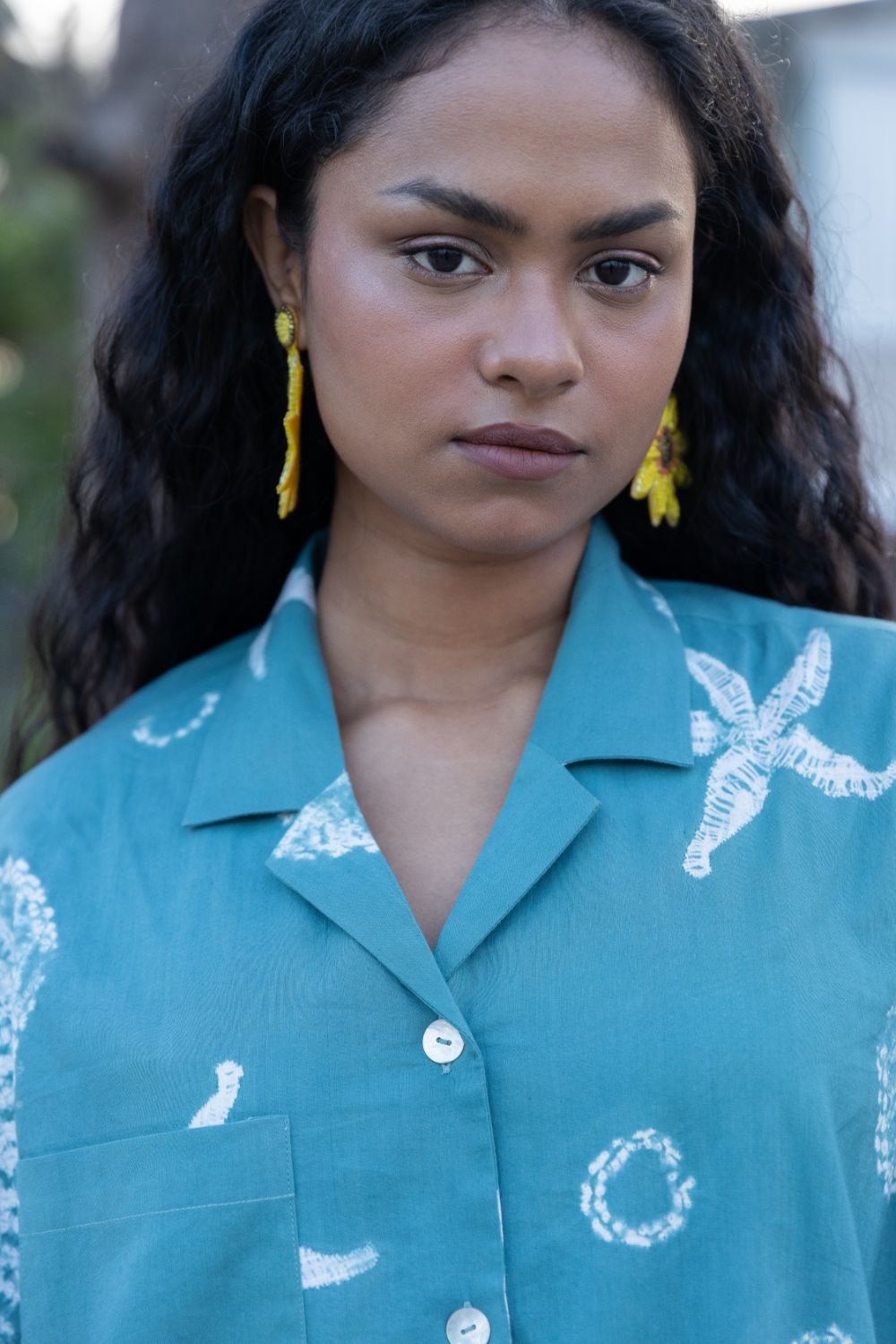 Seashell Camp Collar Shirt