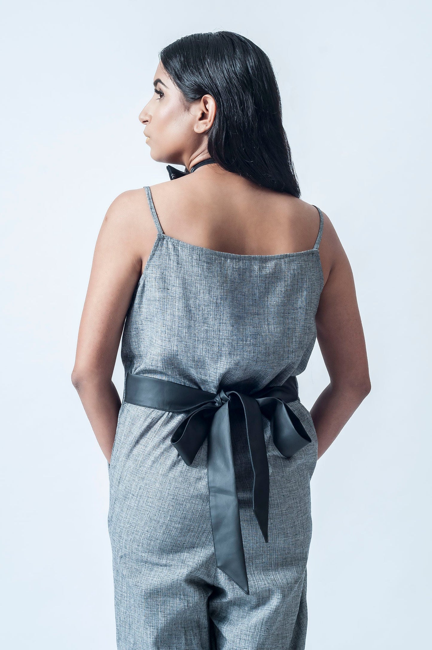 Jumpsuit With Leather Belt | Rescue