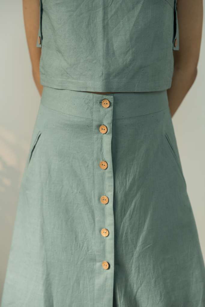 Button-Down Midi Skirt | Rescue