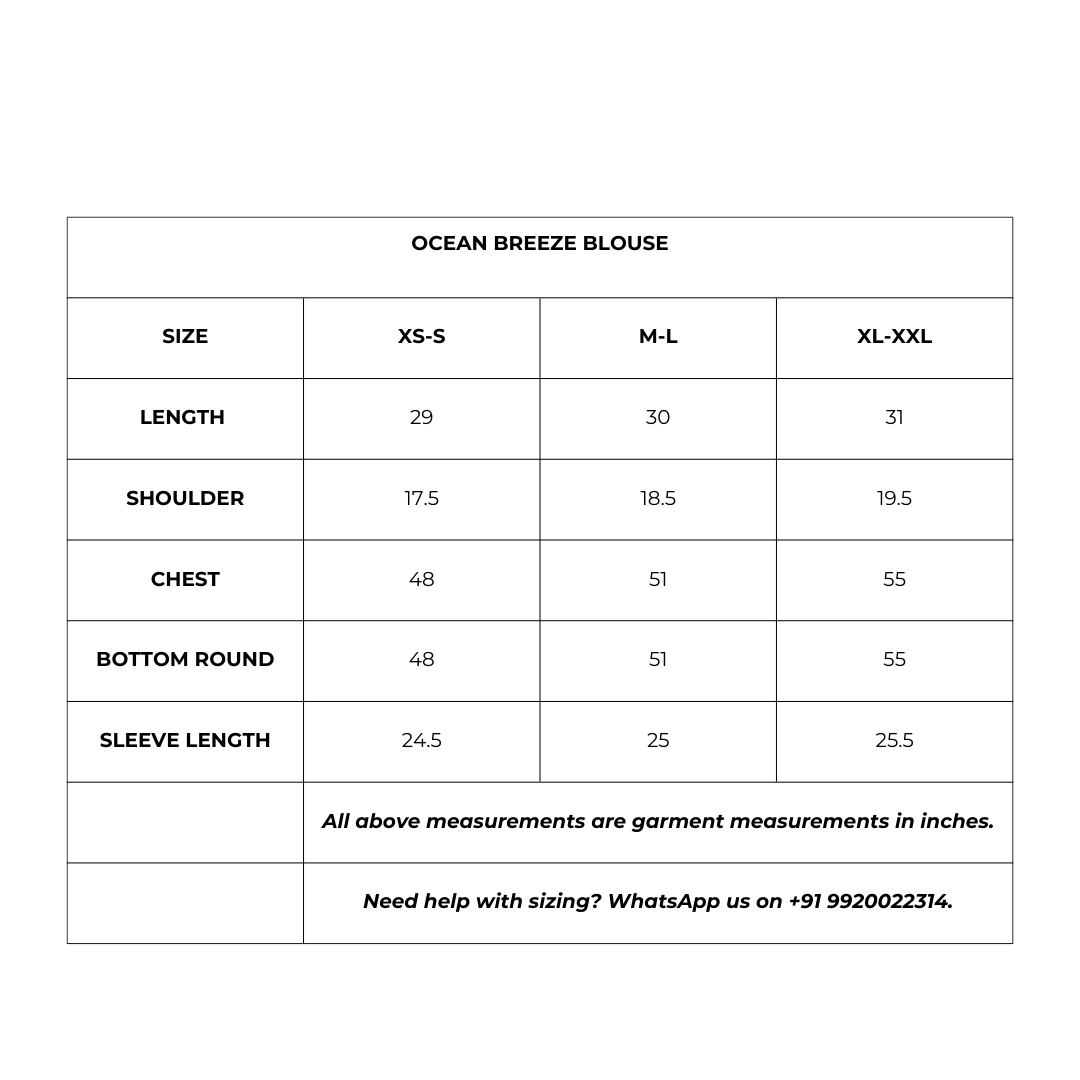 Ocean Breeze Blouse