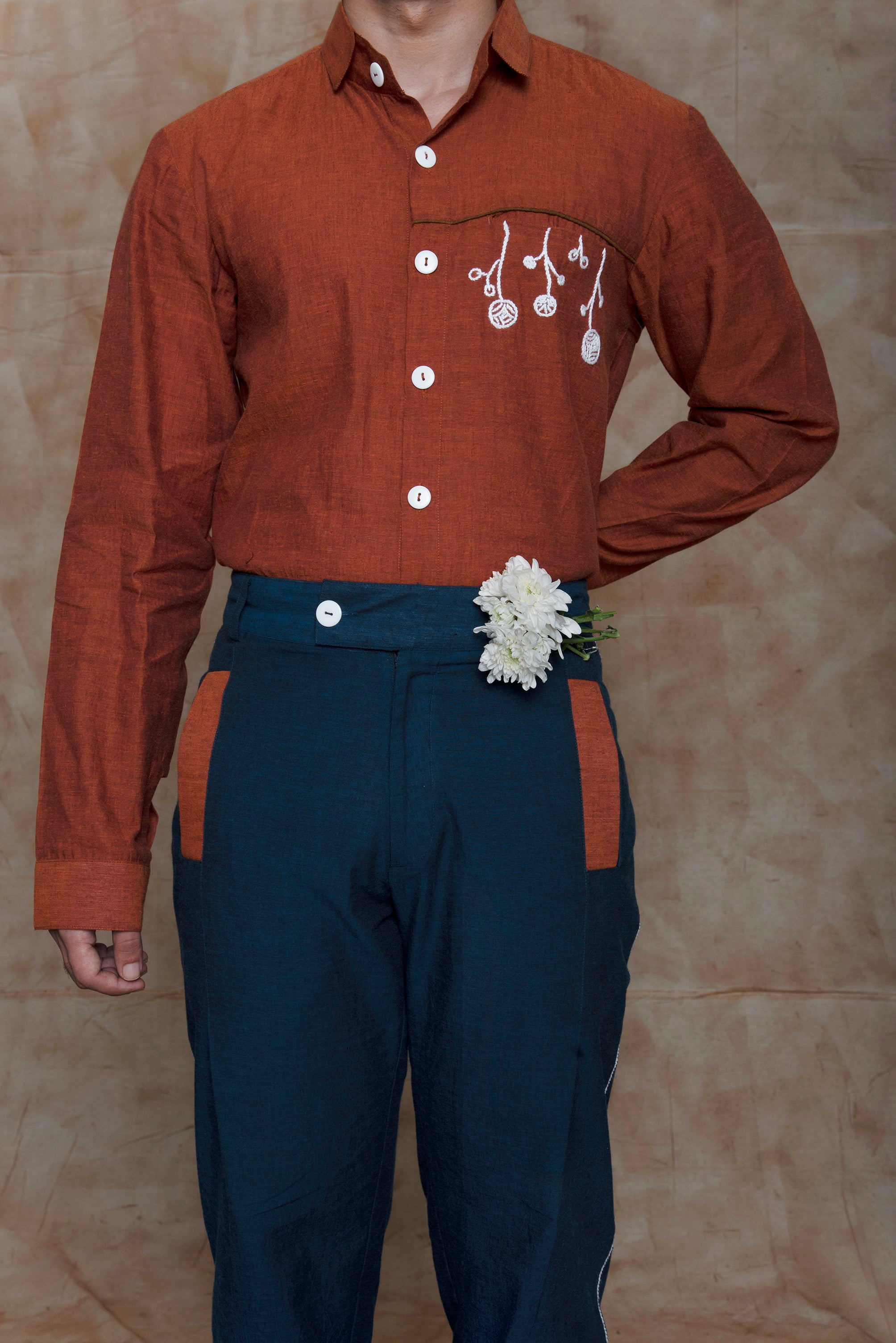 Extended Knife Pleat Pants