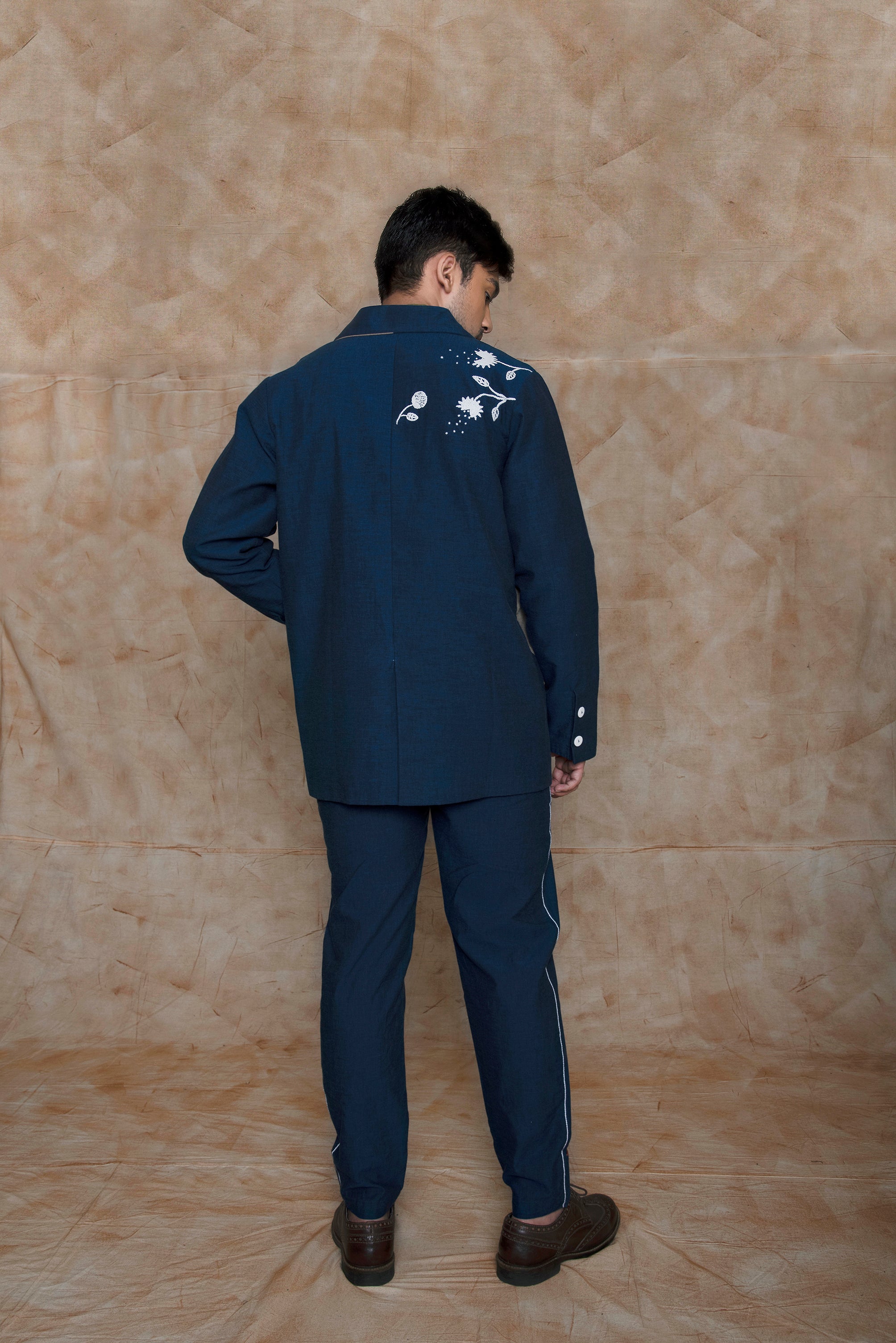 Jacket With Color Block Pockets