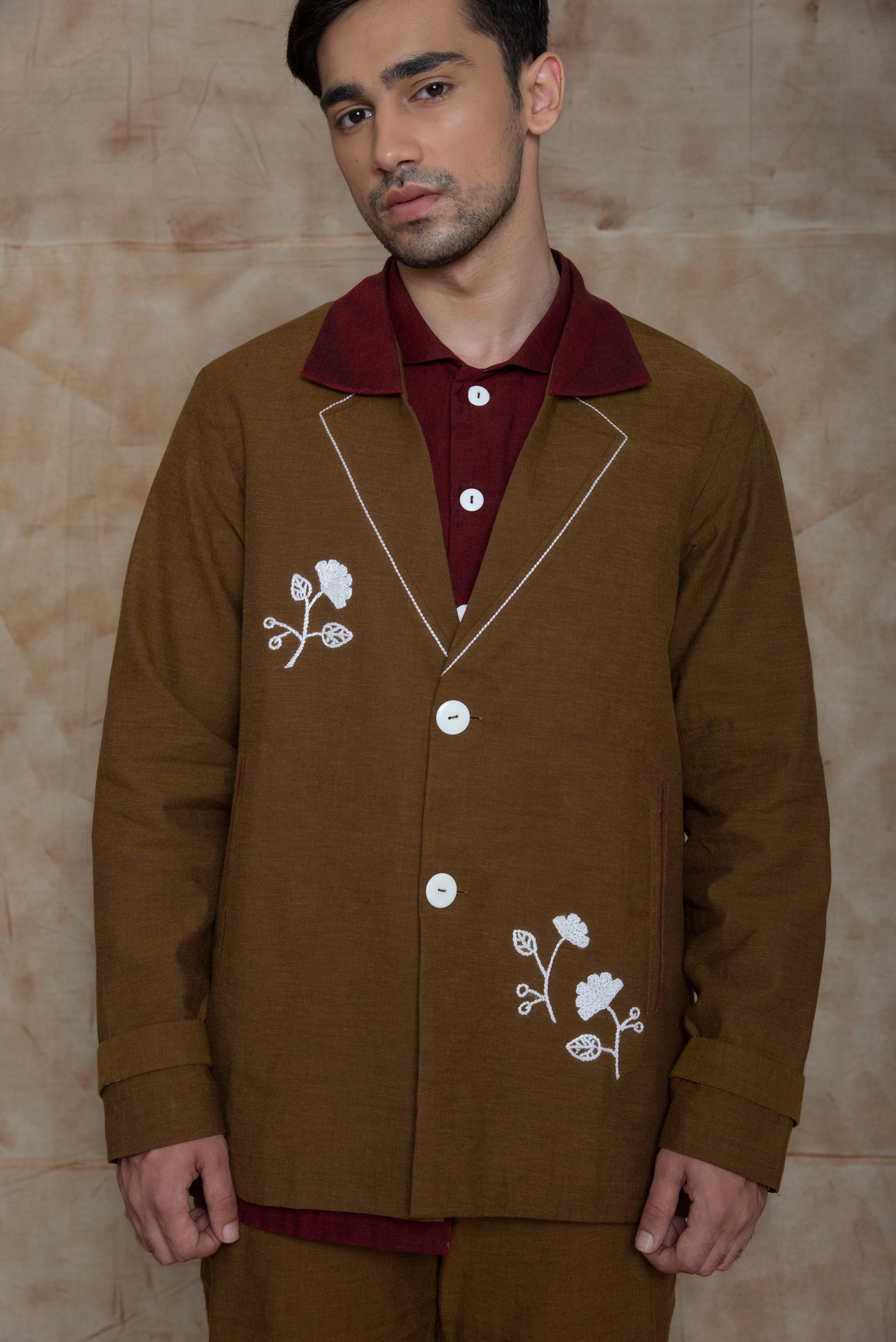 Jacket With Asymmetric Welt Pockets