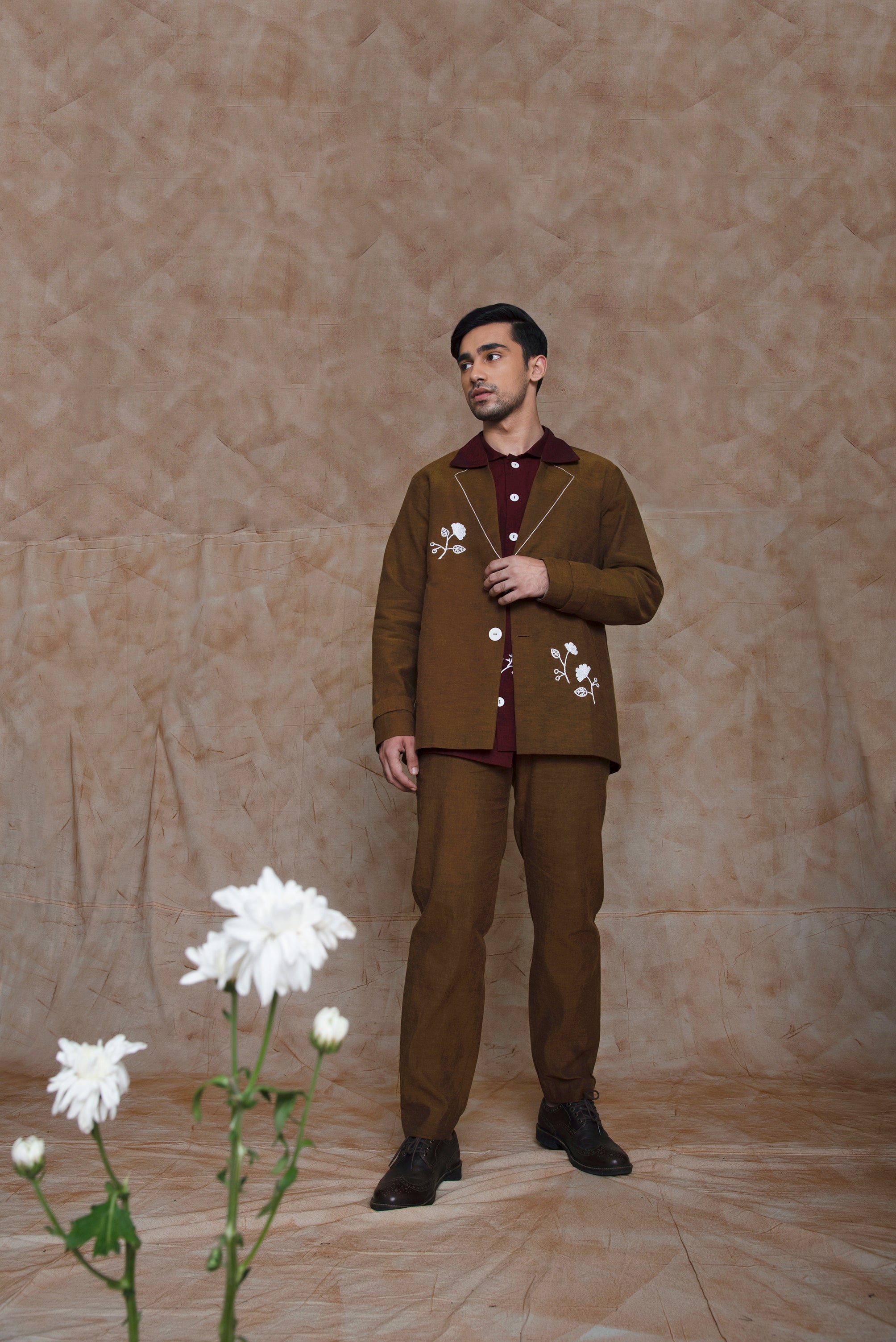 Jacket With Asymmetric Welt Pockets