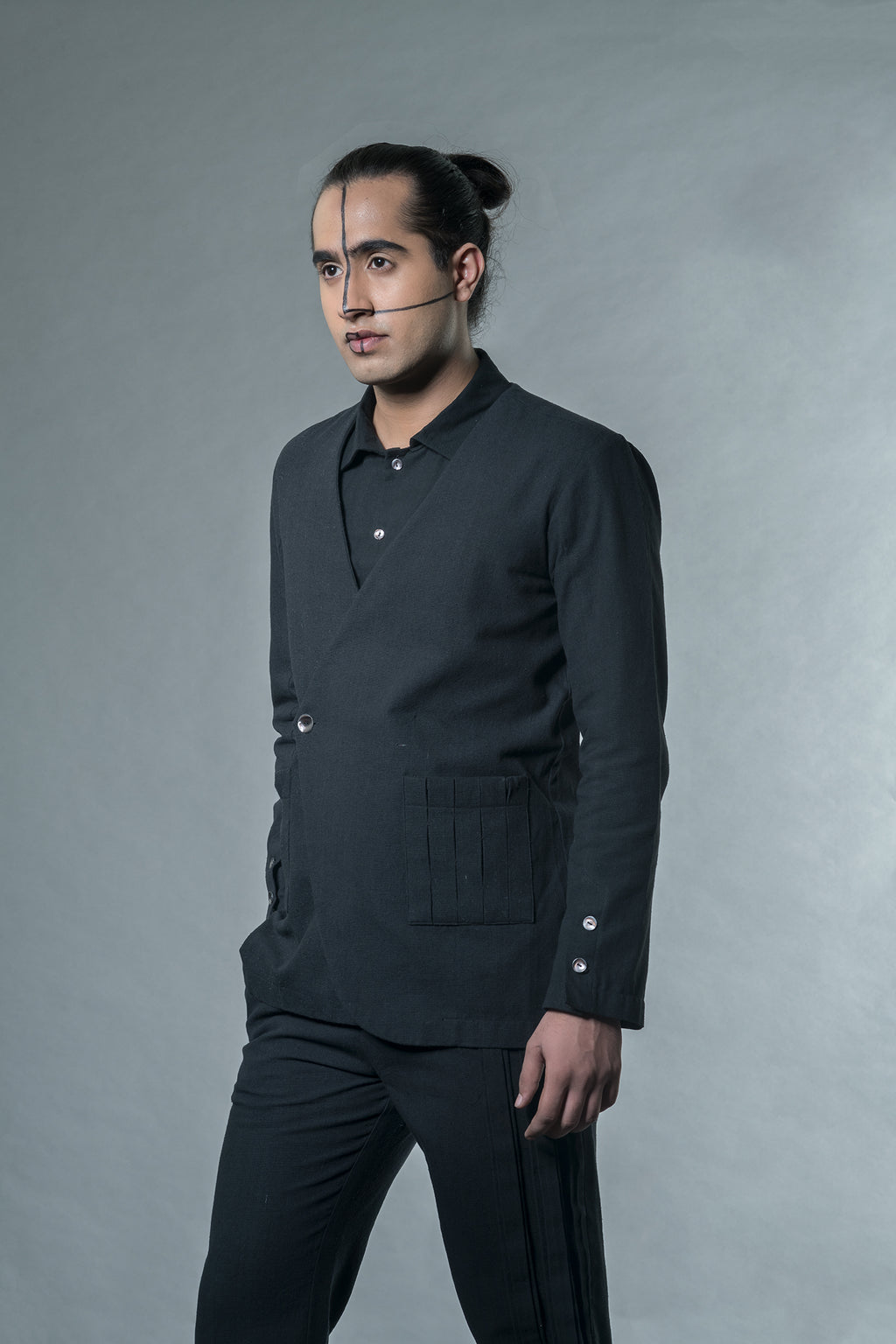 Jacket With Box Pleat Pockets