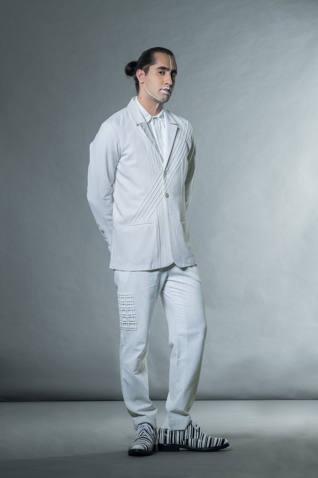 Jacket With Pin Tucks
