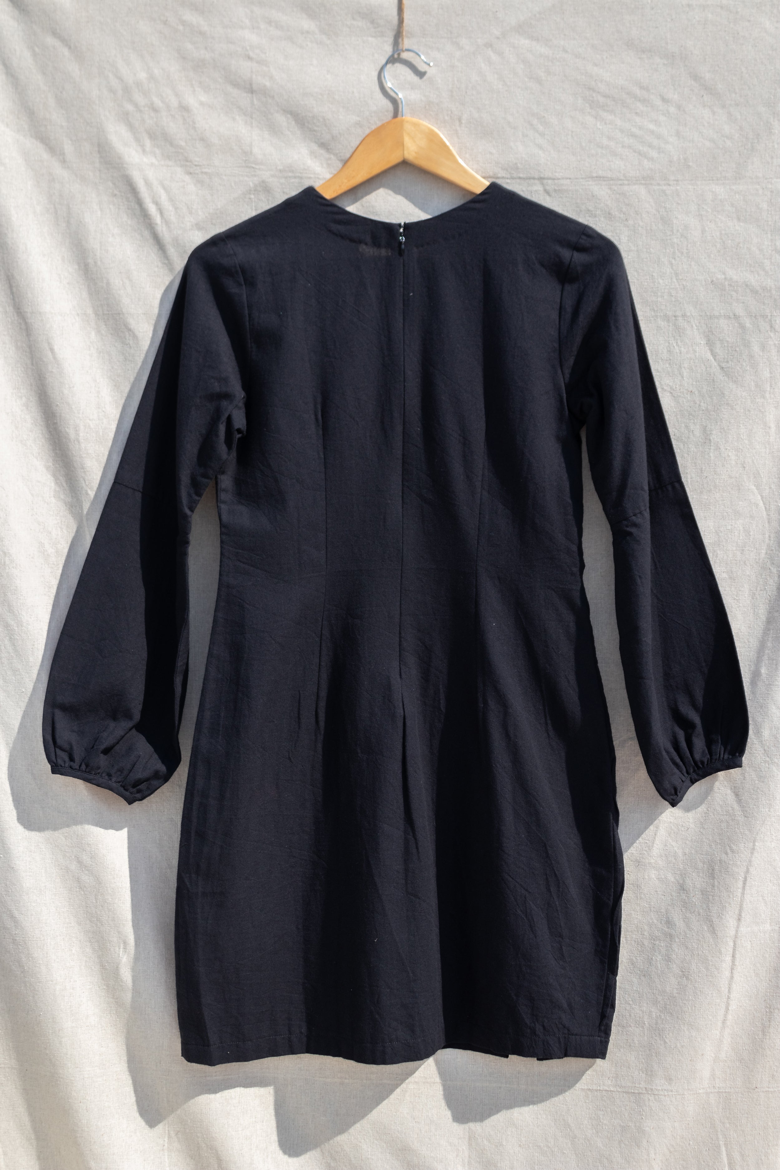 Dress With Wave Pleats