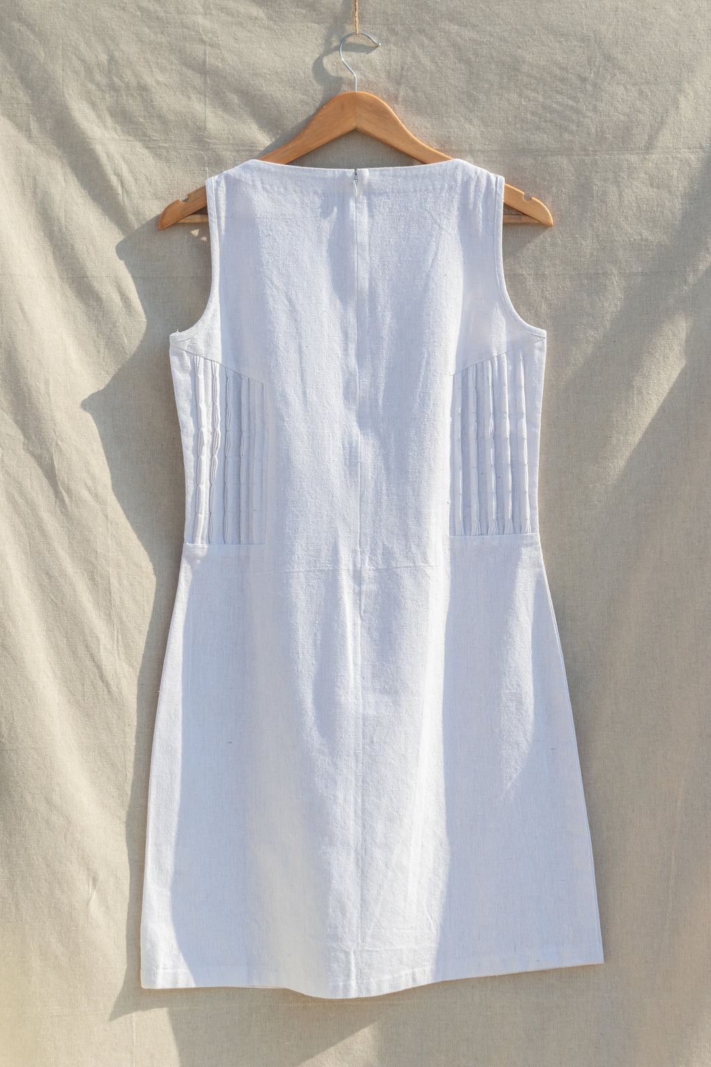 Shift Dress With Bubble Tucks
