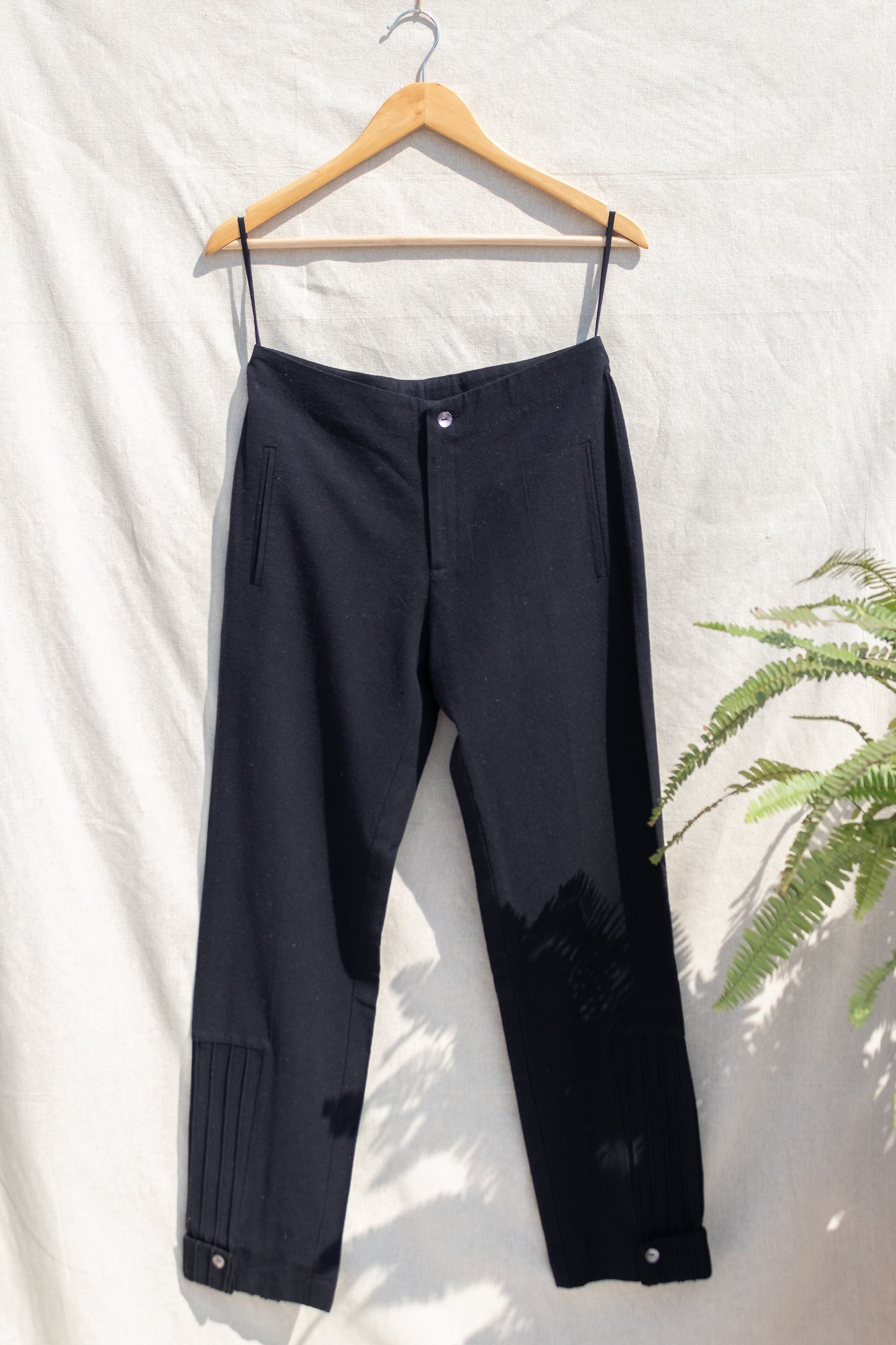 Pants With Corded Patch