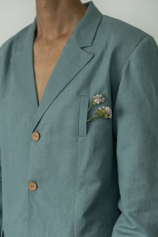 Single-Breasted Tailored Blazer
