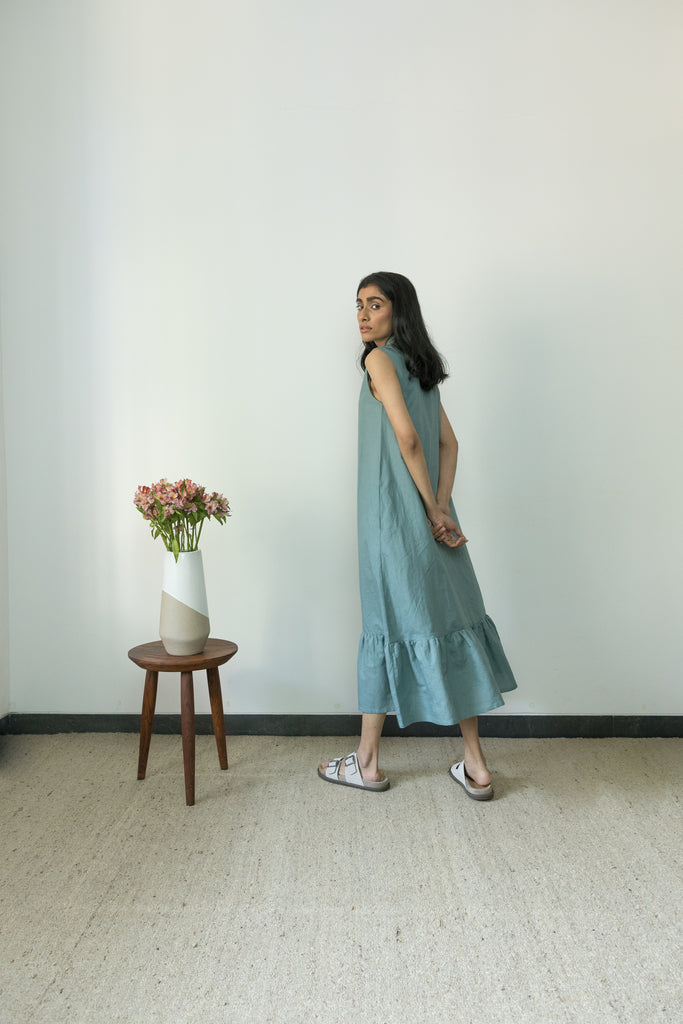 Laid-Back Gathered Dress