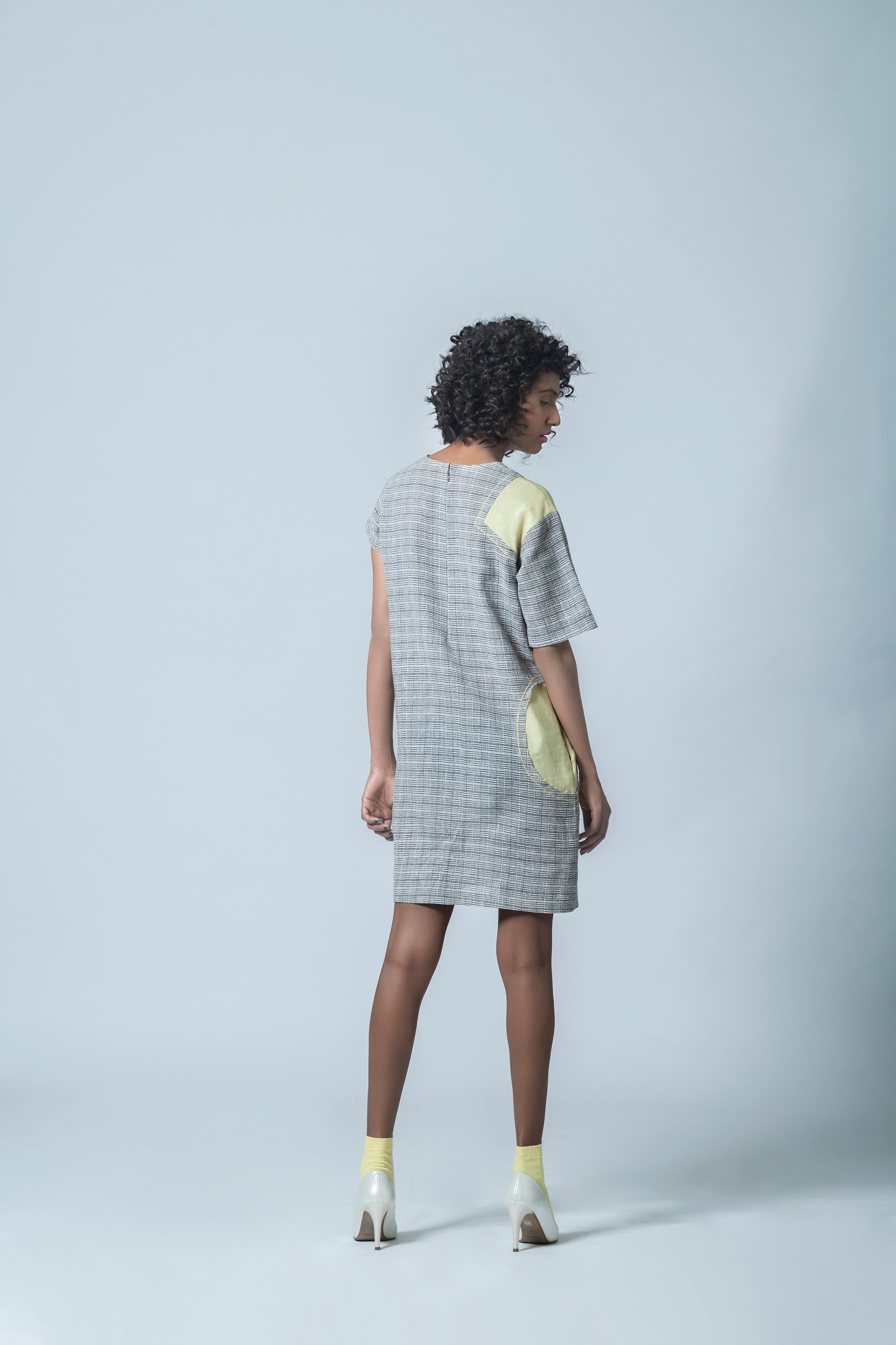 Asymmetric Sleeve Dress