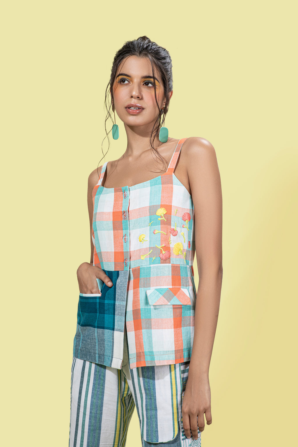 Buttoned Cami Top