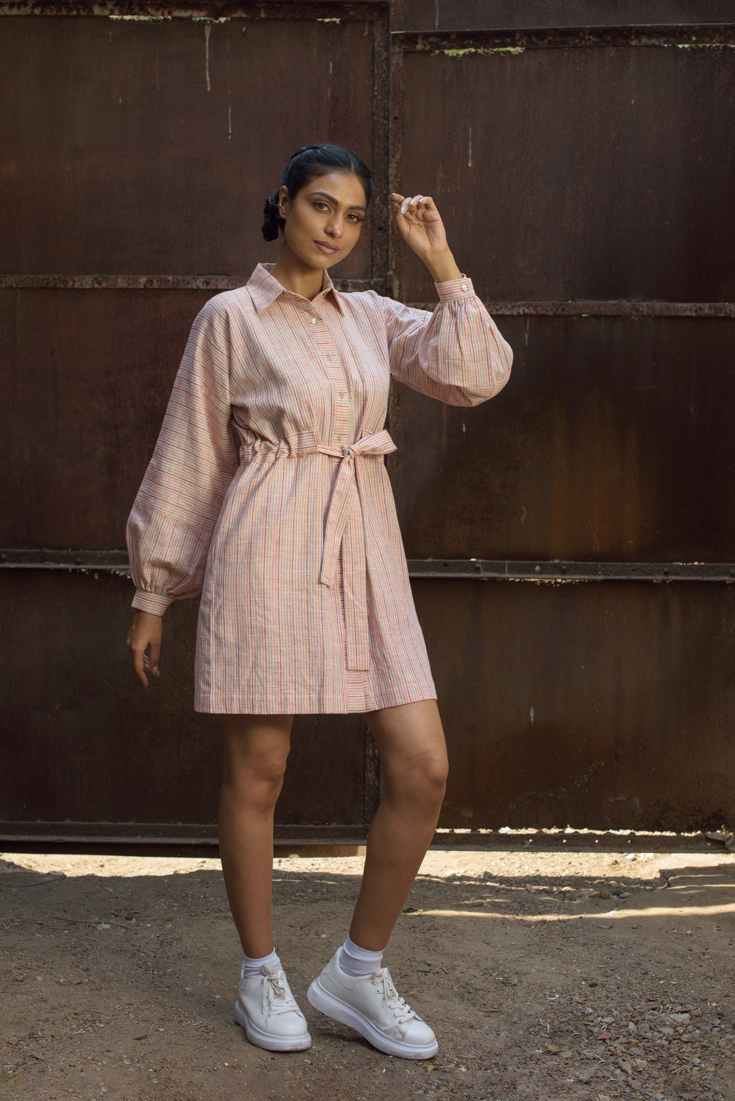 Belted Shirt Dress