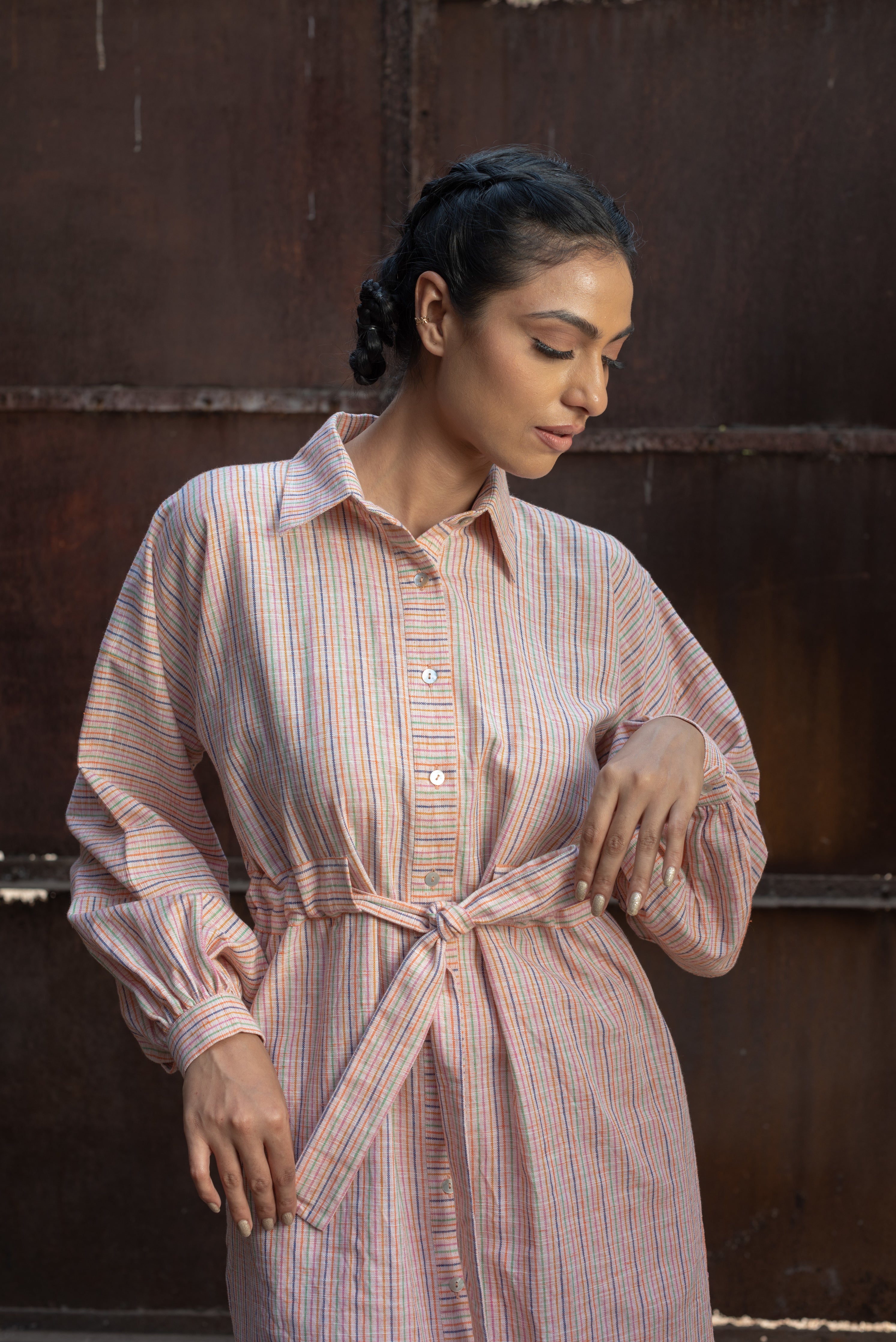 Belted Shirt Dress